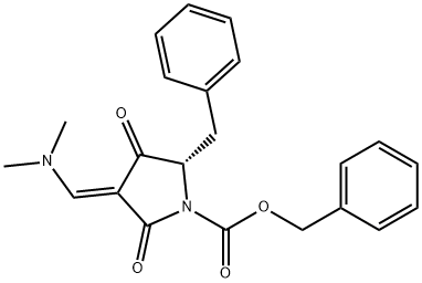 3-DiMethylaMinoMethylene-4-oxo-pyrrolidine-1-carboxylic acid benzyl ester Struktur