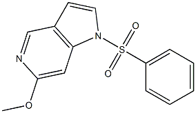 1-(Phenylsulphonyl)-6-Methoxy-5-azaindole Struktur