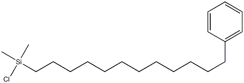 12-PHENYLDODECYLDIMETHYLCHLOROSILANE Struktur