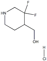 (3,3-difluoropiperidin-4-yl)Methanol hydrochloride Struktur