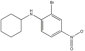 2-broMo-N-cyclohexyl-4-nitroaniline Struktur