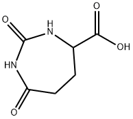 2,7-Dioxo-[1,3]diazepane-4-carboxylicacid Struktur