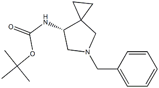 CarbaMic acid, N-[(7R)-5-(phenylMethyl)-5-azaspiro[2.4]hept-7-yl]-,1,1-diMethylethyl ester Struktur