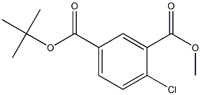 Methyl 5-(tert-butoxycarbonyl)-2-chlorobenzoate Struktur