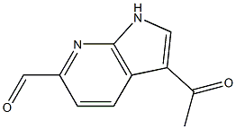 3-Acetyl-7-azaindole-6-carbaldehyde Struktur