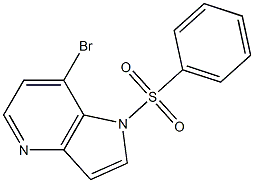 7-BroMo-1-(phenylsulfonyl)-4-azaindole Struktur