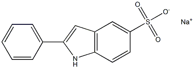 2-Phenylindole-5-sulphonicacidsodiuMsalt Struktur