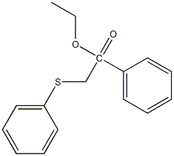 (1R)-1-Phenyl-2-(phenylsulfanyl)ethyl acetate Struktur