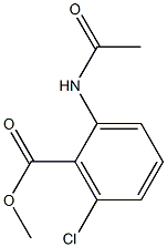 Methyl 2-acetaMido-6-chlorobenzoate Struktur