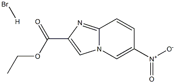 6-NitroiMidazo[1,2-a]pyridine-2-carboxylic acid ethyl ester hydrobroMide Struktur