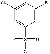 3-broMo-5-chlorobenzene-1-sulfonyl chloride Struktur