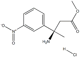 (R)-Methyl 3-aMino-3-(3-nitrophenyl)butanoate hydrochloride Struktur