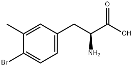 (S)-2-aMino-3-(4-broMo-3-Methylphenyl)propanoic acid hydrochloride Struktur