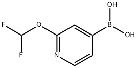 2-(difluoroMethoxy)pyridin-4-ylboronic acid Struktur