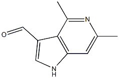 4,6-DiMethyl-5-azaindole-3-carbaldehyde Struktur