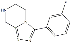 3-(3-Fluorophenyl)-5,6,7,8-tetrahydro-[1,2,4]triazolo[4,3-a]pyrazine Struktur