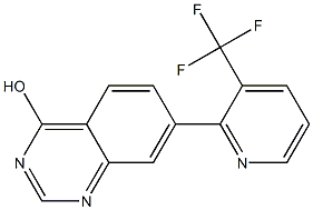 7-(3-trifluoroMethylpyridin-2-yl)quinazolin-4-ol Struktur