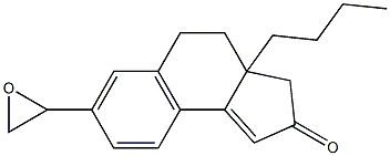 3a-butyl-7-oxidanyl-4,5-dihydro-3H-cyclopenta[a]naphthalen-2-one Struktur