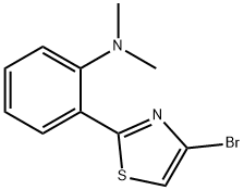 2-(4-broMothiazol-2-yl)-N,N-diMethylaniline Struktur