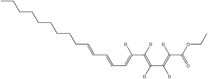 Eicosapentaenoic acid ethyl ester-d5 Struktur