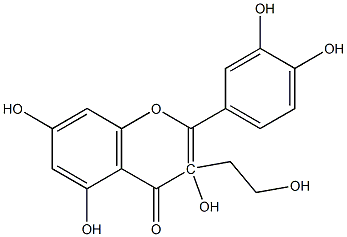 Mono-3-Hydroxyethyl-Quercetin Struktur