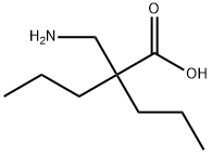 2-(aMinoMethyl)-2-propylpentanoic acid Struktur