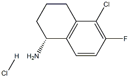 (R)-5-chloro-6-fluoro-1,2,3,4-tetrahydronaphthalen-1-aMine hydrochloride Struktur