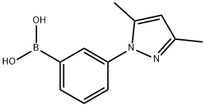 [3-(3,5-DiMethyl-1H-pyrazol-1-yl)phenyl]boronic acid Struktur