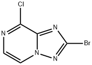 2-BroMo-8-chloro-[1,2,4]triazolo[1,5-a]pyrazine Struktur