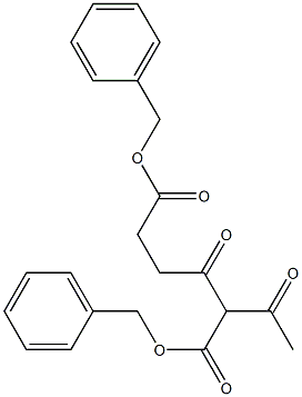 Dibenzyl 2-Acetyl-3-oxohexanedioate Struktur