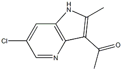 3-Acetyl-6-choro-2-Methyl-4-azaindole Struktur