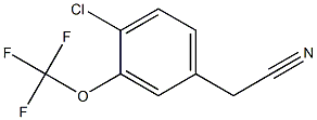 2-(4-chloro-3-(trifluoroMethoxy)phenyl)acetonitrile Struktur