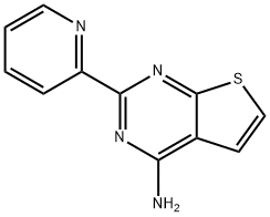 2-(Pyridin-2-yl)thieno[2,3-d]pyriMidin-4-aMine Struktur