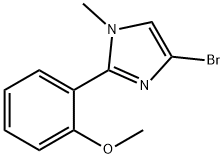 4-broMo-2-(2-Methoxyphenyl)-1-Methyl-1H-iMidazole Struktur