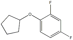 1-Cyclopentyloxy-2,4-difluoro-benzene Struktur