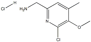 (6-chloro-5-Methoxy-4-Methylpyridin-2-yl)MethanaMine hydrochloride Struktur