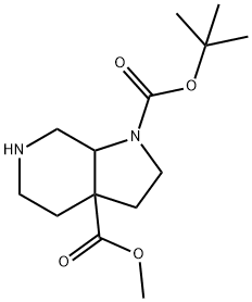 METHYL 7-Boc-4,7-DIAZABICYCLO[4,3,0]NONANE-1-CARBOXYLATE Struktur