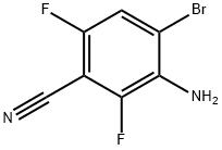 3-AMino-4-broMo-2,6-difluorobenzonitrile Struktur