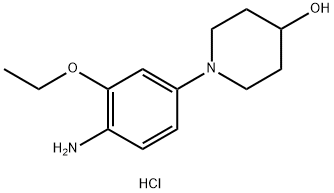 1-(4-aMino-3-ethoxyphenyl)piperidin-4-ol (hydrochloride) Struktur