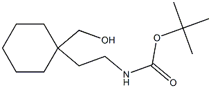 tert-butyl (2-(1-(hydroxyMethyl)cyclohexyl)ethyl)carbaMate Struktur