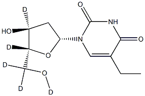 5-Ethyl-2'-deoxyuridine-d5 Struktur