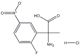 2-aMino-2-(2-fluoro-5-nitrophenyl)propanoic acid hydrochloride Struktur