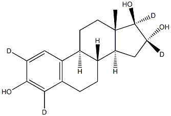 Estriol (2,4,16,17-D4, 98%) 95% CP Struktur