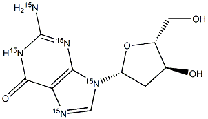 2'-Deoxyguanosine-15N5 Struktur