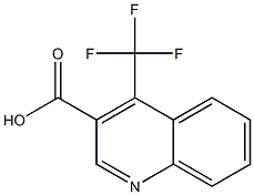 4-Trifluoromethyl-3-quinolinecarboxylic Acid Struktur