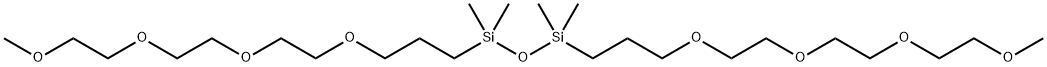 BIS(METHOXYTRIETHYLENEOXYPROPYL)TETRAMETHYLDISILOXANE Struktur