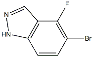 5-bromo-4-fluoro-1H-indazole Struktur