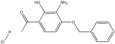 1-(3-aMino-4-(benzyloxy)-2-hydroxyphenyl)ethanone hydrochloride Struktur