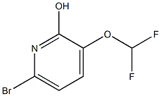 6-broMo-3-(difluoroMethoxy)pyridin-2-ol Struktur