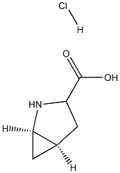 (1R,5R)-2-azabicyclo[3.1.0]hexane-3-carboxylic acid hydrochloride Struktur